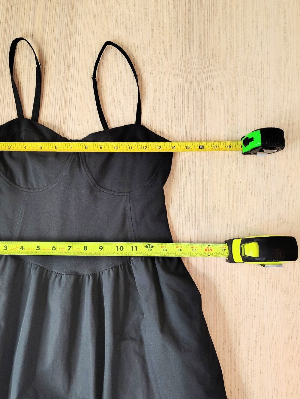 Madden NYC Black Balloon Bubble Hem Summer Mini Dress Festival Y2K Ballet Large - Picture 12 of 12